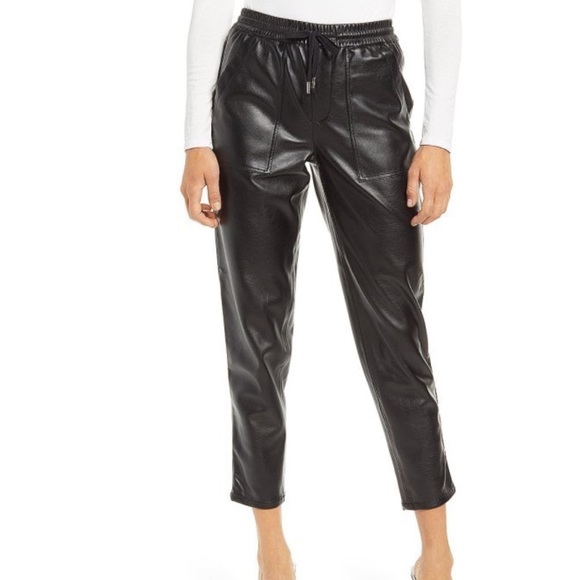 Blank NYC Pants - BlankNYC no guidance faux leather joggers